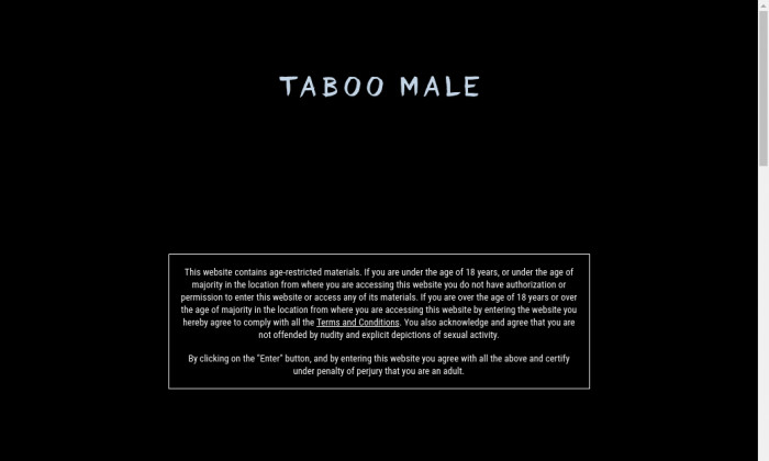 taboomale.com