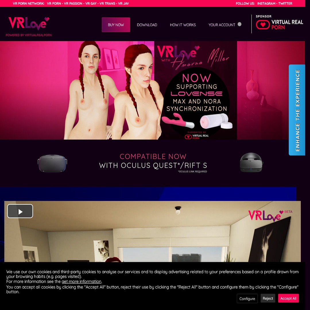 vrlovethegame.com account